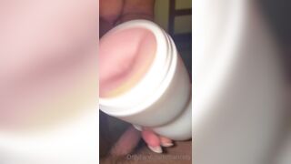 Francety Fucking a Guy's Cock With a Sex Toy While Naked Onlyfans Video