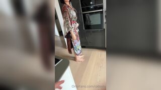 RaileyTV Short Hair Brunette Masturbating in Night Dress till Gets Orgasm Onlyfans Video