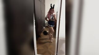 AndyyTok Teasing With Big Boobs Wearing Bunny Suit OnlyFans Video