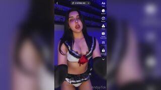AndyyTok Shows Her Horny Nipples And Sexy Dance TikTok Video