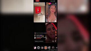 Naughty Girls Goes Live And Flashing Tits Instagram Video