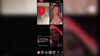 Naughty Girls Goes Live And Flashing Tits Instagram Video