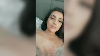 Jessthebby Horny Babe Licking Pierced Tits OnlyFans Video