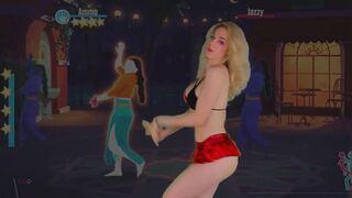 Amouranth Dancing While Wearing Mini Skirt And Teasing Thick Ass Video