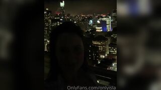 Onlyisla Showing Her Hard Nipples Outside Of A Hotel Onlyfans Video