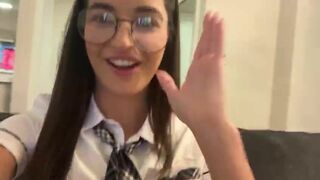 Emily Willis As A Student Teasing Her Fans Leaked Video