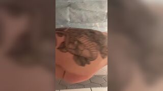 Shark Bae Jiggling Her Soft Booty Cheeks While Naked in Bathroom Onlyfans Video