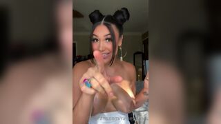 Rainey James Horny Thot Playing With Boobs Teasing OnlyFans Video