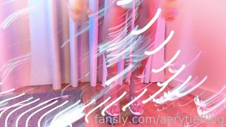 Aery Tiefling Shows her Tight Pantie and Rubbing Pussy with a Dildo in Hot Cosplay Fansly Video