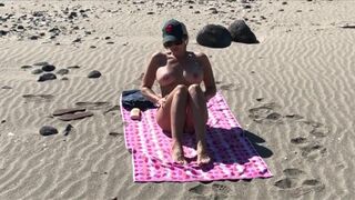 Incredible german blond topless wife beach ibiza
