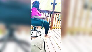 Fucking BBW Wife Toes at parents Home