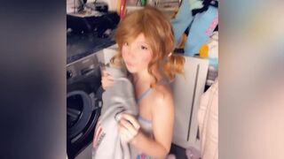Belle Delphine Stuck in Washing Machine Porn Tape Teaser