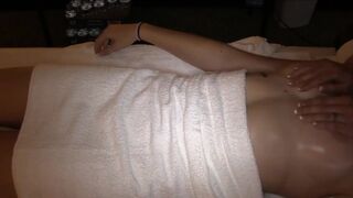 Lesbian massage with pussy fingering