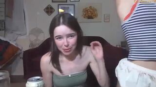 Two Cute Thots Flashing Tits And Thick Booty While Streaming Video