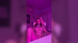 Lusty PAWG Shows her Massive Booty and Tits in Disco Light Onlyfans Video