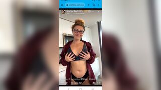 KarlyeTaylor Shows her Massive Natural Boob in Live Onlyfans Video