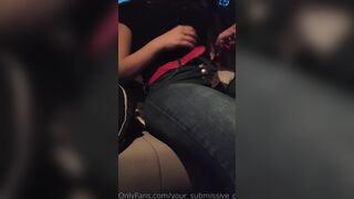 Amazing Valorie Masturbating Her Beautiful Pussy In The Car