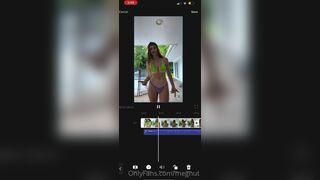 Megnut Shaking Her Tits While Dancing In Mini Bikini Video