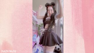 Indigo White Cosplay Beauty With Perfect Tits Nude Tiktok Compilation Video