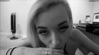 Stormy Nsfw Amatuer Beauty Takes Thick White Cock into her Mouth Video