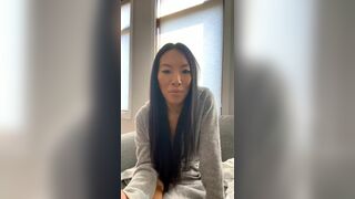 Asa Akira Strips Herself and Teases Pussy On Cam While Showing off Video