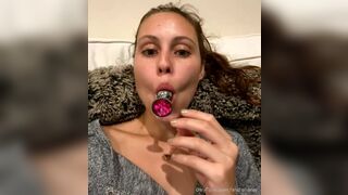 Stella Barey Licking Her Anal Plug And Puts It Inside Tight Asshole Before Gets Fingered By Bf Onlyfans Video