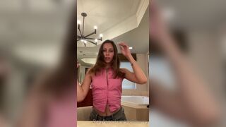 Stella Barey Cutie In Tiny Shorts Reveals her Small Boobs Onlyfans Video