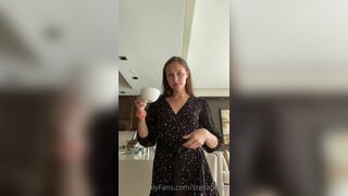 Stella Barey Removes Her Pretty Black Dress and Shows her Naked Hot Body Onlyfans Video