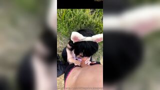 Laararose Cute Bunny Sucking Big Cock Outdoor Onlyfans Video