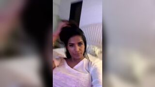 Poonam Pandey Indian Baby Strip Teasing and Masturbating in Live Stream Video