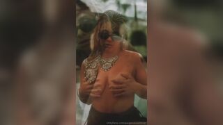 Paige Vanzant Nude Topless Pool Strip Leaked Onlyfans Video