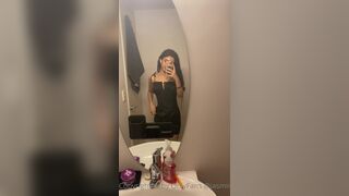 Jasminx Love to Shows her Tight Pantie and Nipples in Mirror Onlyfans Video