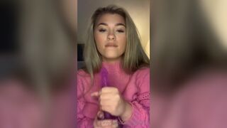 Ellalxox Touching Hard Nipples And Sucking Dildo While Dirty Talking OnlyFans Video