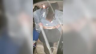Naughty Babe Love to Shows Her Booty in Car Onlyfans Video