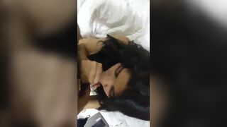 Beautiful Indian girlfriend giving blowjob leaked video