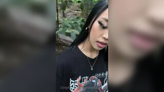 Andreharris_10 Tease Her BF's Cock and Getting Fucked in the Woods Onlyfans Video