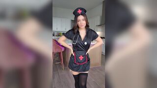 Alinity Nurse Costume Striping Playing With Her Naughty Boobs Onlyfans Video