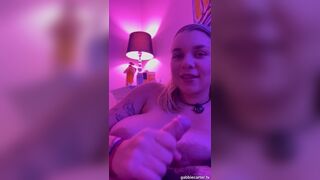 Gabbie Carter With Massive Nipples Teasing a Cock in Disco Light Video
