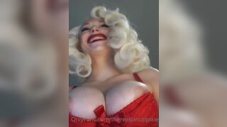 PinupPixie Playing Her Clean Pussy While Teasing Horny Nipples Till Orgasm Onlyfans Video