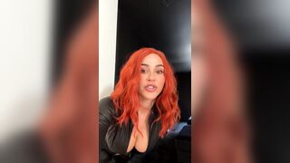 Ana Cheri As Black Widow Teasing Boobs And Ass Leaked Video