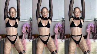 Kate Kuray Cute Petite Hot Dance in Fishnet Stocking Onlyfans Video