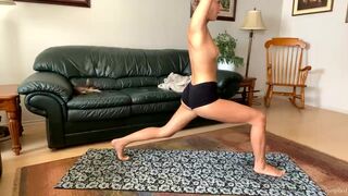 Shannon Doing Yoga Workout While Getting Naked on Cam Video