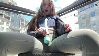 RedHeadWinter Shows Her Tiny Tits and Nipples Before Vibrates Pussy till Gets Squirting Orgasm Onlyfans Video