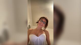 Lana Rhoades Teasing Her Hard Nipples While Live Stream Video