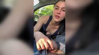 Missmaikoxx Sucking Thick Cock And Licking Dick Tip In The Car Onlyfans Video