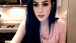 Kati3Kat Puts Rubbing Shaved Pussy With A Vibrator And Fingering Till Orgasm Video