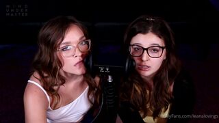 Leana Lovings and Her Friend Doing Moaning and Licking ASMR Onlyfans Video