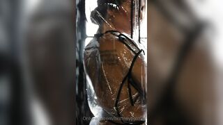 Brittney Palmer Gets Exposed Her Nipples and Ass in See Through Costume Video