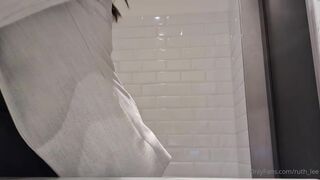 Ruthlee Orgasm In Public Bathroom Rubbing Her Horny Pussy Fully Naked Onlyfans Video