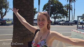 Missionicecream Naughty Girl Shows Her Natural Tits In Public Video